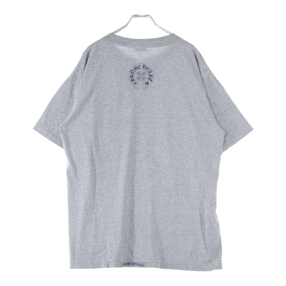 CHROME HEARTS(クロムハーツ) OLD DAGGER S/S Tee オールドモデル ダガーポケット ロゴ バックプリント 半袖Tシャツ グレー