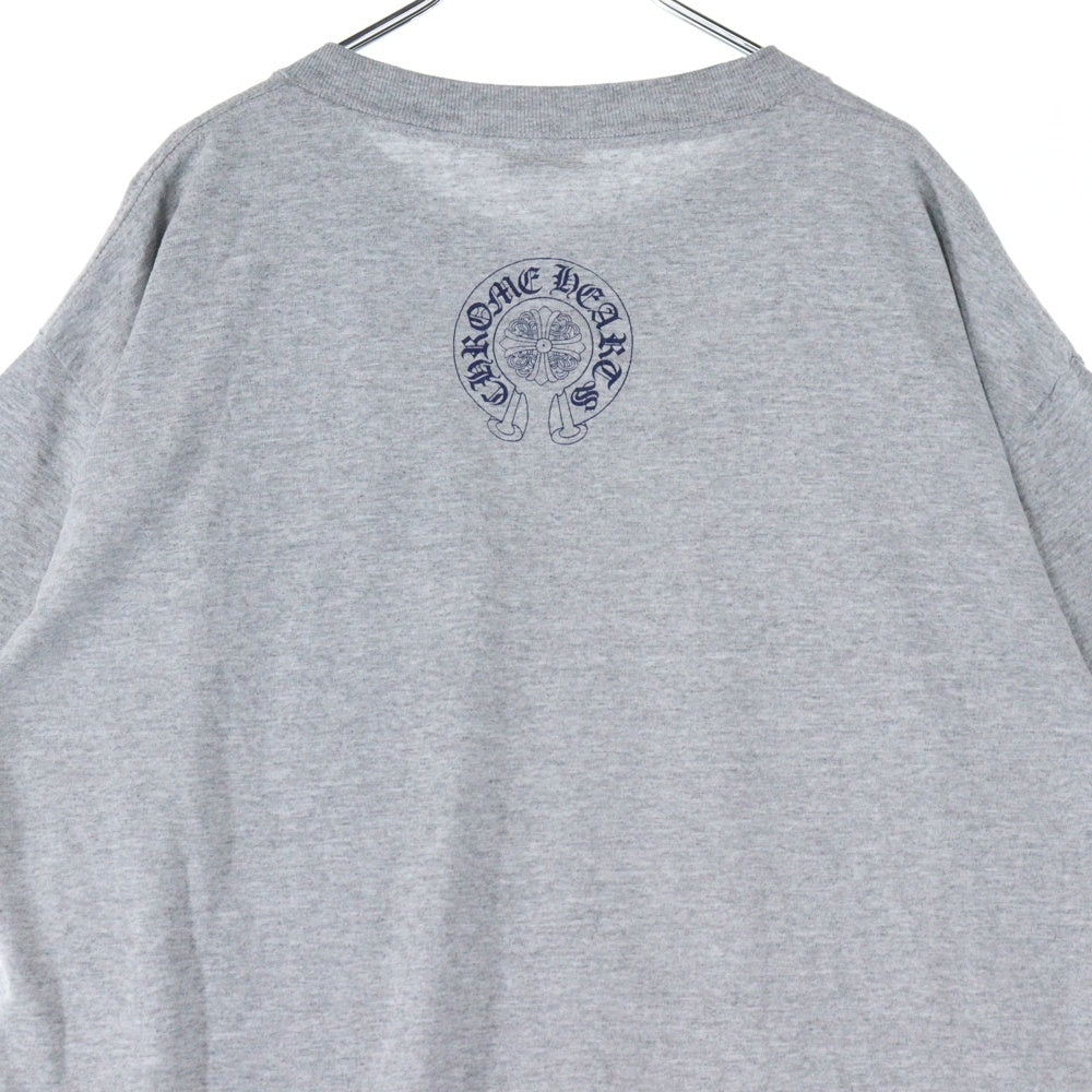 CHROME HEARTS(クロムハーツ) OLD DAGGER S/S Tee オールドモデル ダガーポケット ロゴ バックプリント 半袖Tシャツ グレー