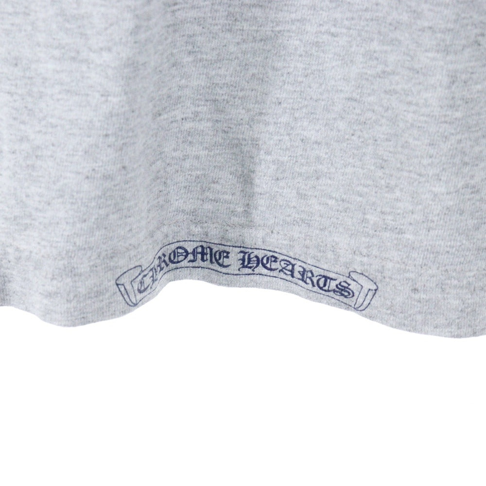 CHROME HEARTS(クロムハーツ) OLD DAGGER S/S Tee オールドモデル ダガーポケット ロゴ バックプリント 半袖Tシャツ グレー