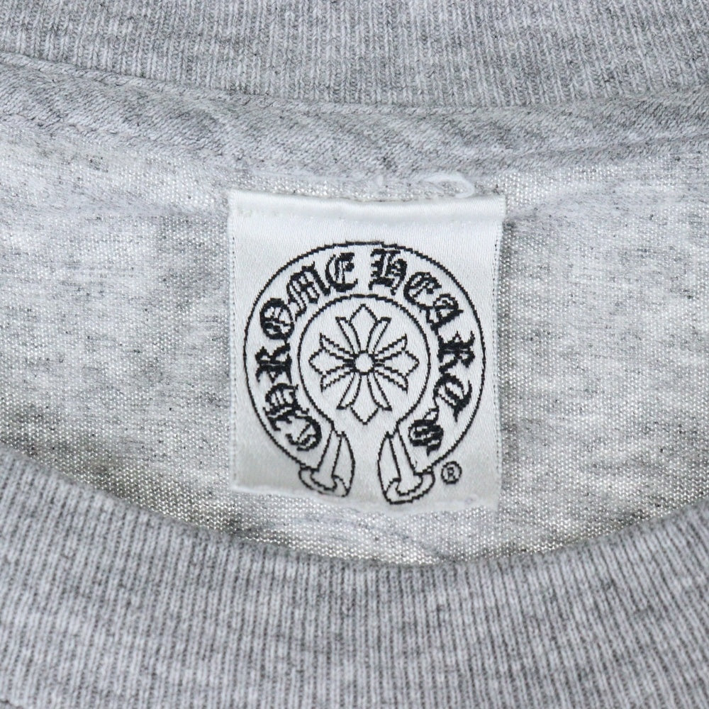 CHROME HEARTS(クロムハーツ) OLD DAGGER S/S Tee オールドモデル ダガーポケット ロゴ バックプリント 半袖Tシャツ グレー