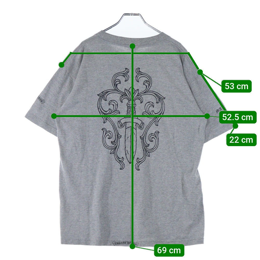 CHROME HEARTS(クロムハーツ) OLD ×max field Dagger TEE オールドモデル マックスフィールド ダガープリント 半袖Tシャツ カットソー ブラック
