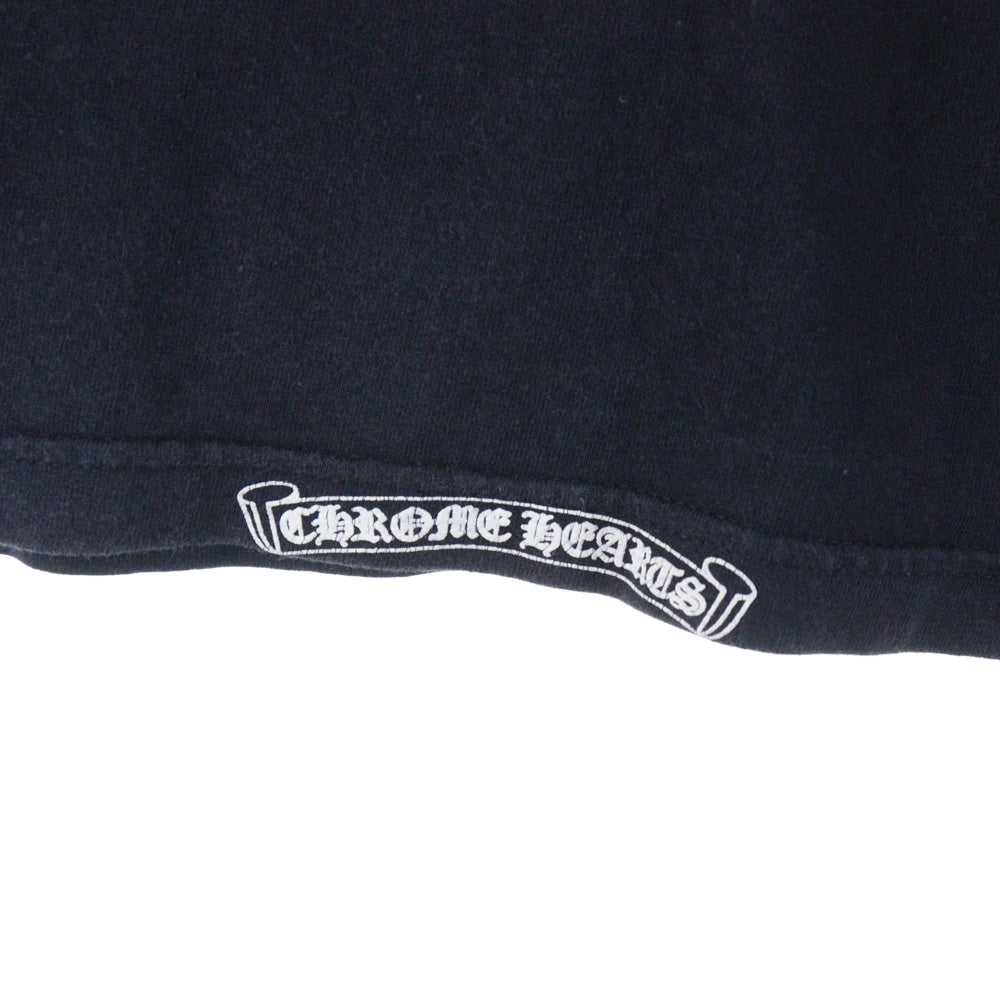 CHROME HEARTS(クロムハーツ) OLD Logo L/S Tee オールドモデル マルチロゴ クルーネック長袖Tシャツカットソー ロングスリーブ ロンT ブラック