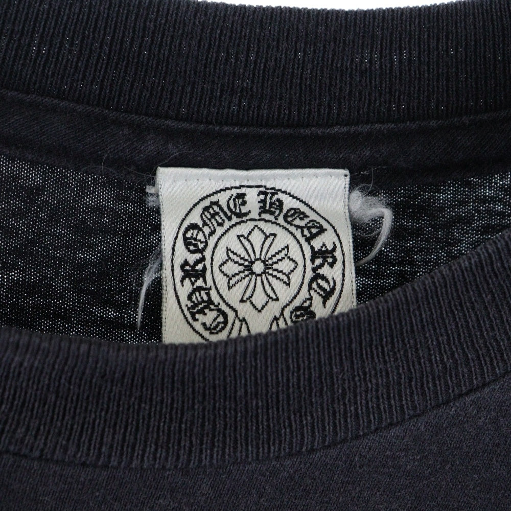 CHROME HEARTS(クロムハーツ) OLD Logo L/S Tee オールドモデル マルチロゴ クルーネック長袖Tシャツカットソー ロングスリーブ ロンT ブラック