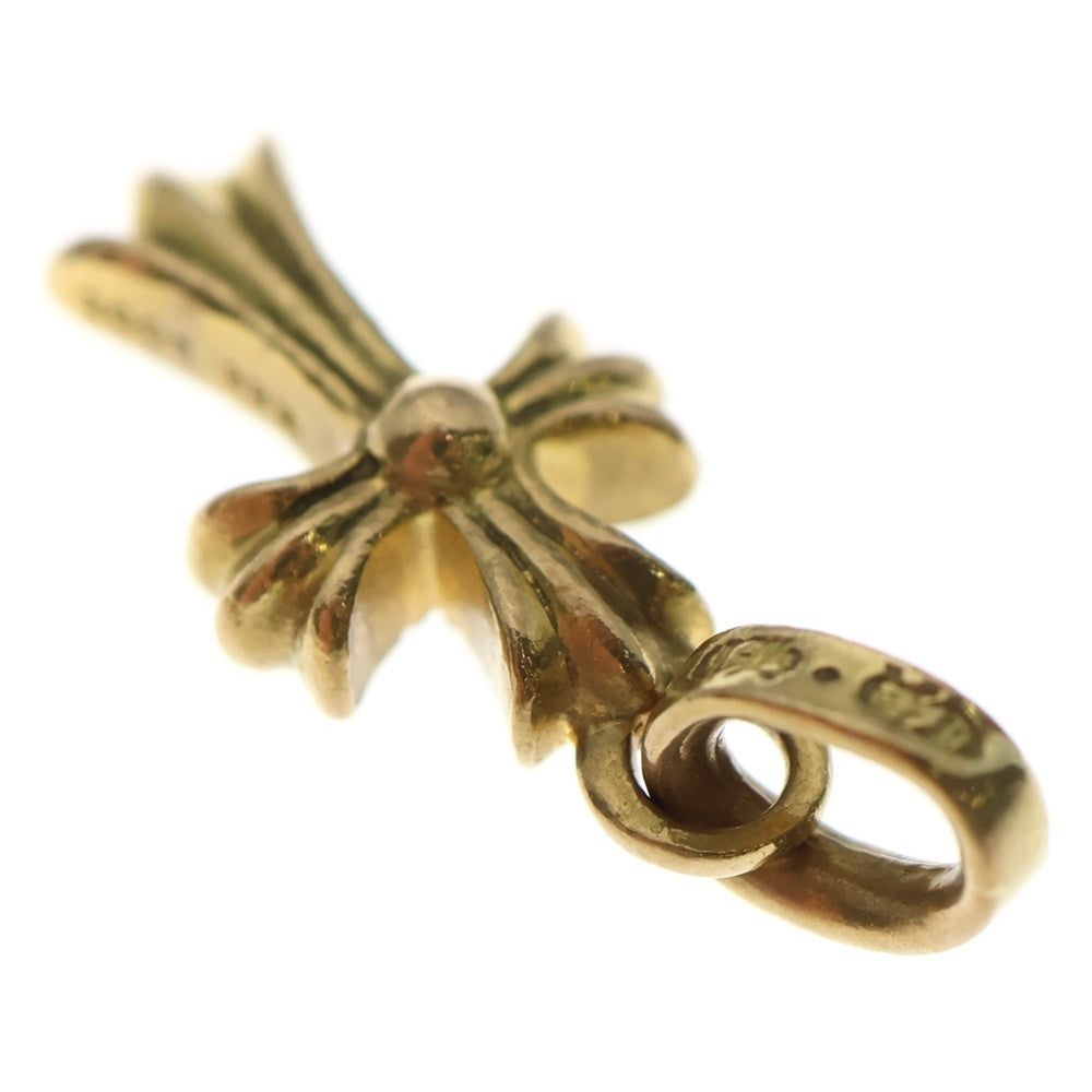 CHROME HEARTS(クロムハーツ) 22K CRS BBYFAT P/SAP ベイビーファットクロス PAVEピンクサファイア ペンダントトップ ゴールド BCA036