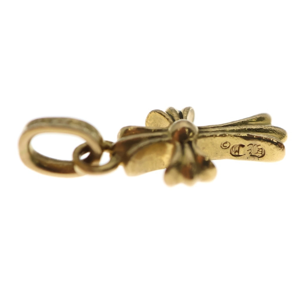 CHROME HEARTS(クロムハーツ) 22K CRS BBYFAT P/SAP ベイビーファットクロス PAVEピンクサファイア ペンダントトップ ゴールド BCA036