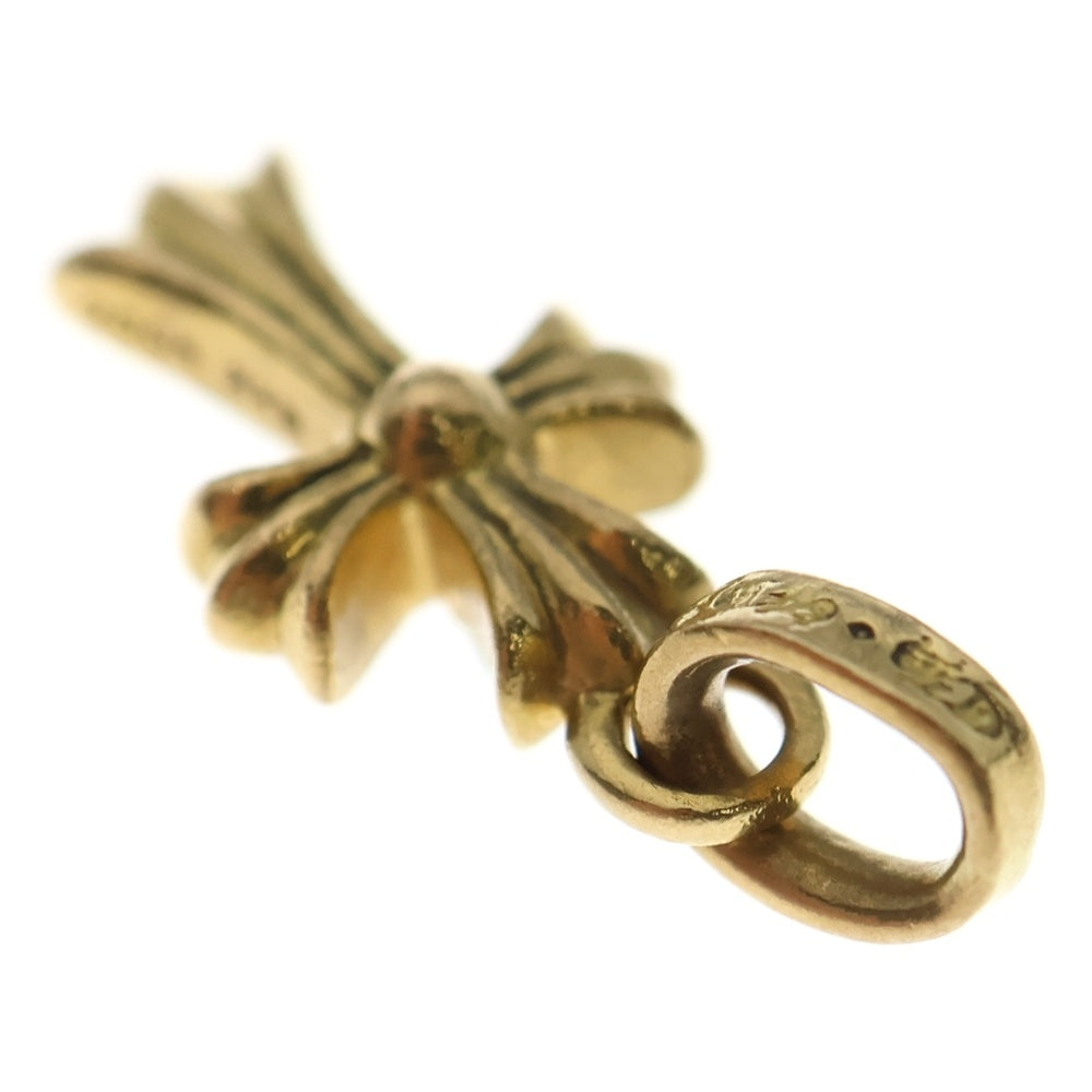 CHROME HEARTS(クロムハーツ) 22K CRS BBYFAT P/SAP ベイビーファットクロス PAVEピンクサファイア ペンダントトップ ゴールド BCA036