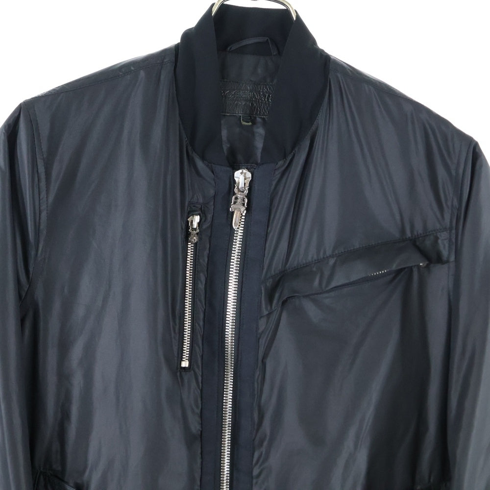 CHROME HEARTS(クロムハーツ) ダブルジップクロスボールジップナイロンブルゾン ブラック