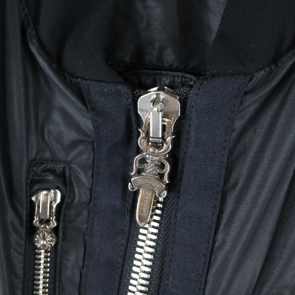 CHROME HEARTS(クロムハーツ) ダブルジップクロスボールジップナイロンブルゾン ブラック