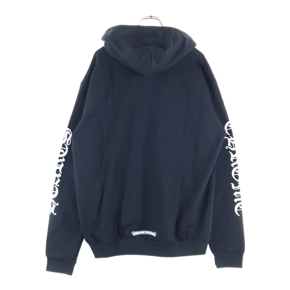 CHROME HEARTS(クロムハーツ) SWTSHRT HD ZIP アームロゴプリントジップアップパーカー