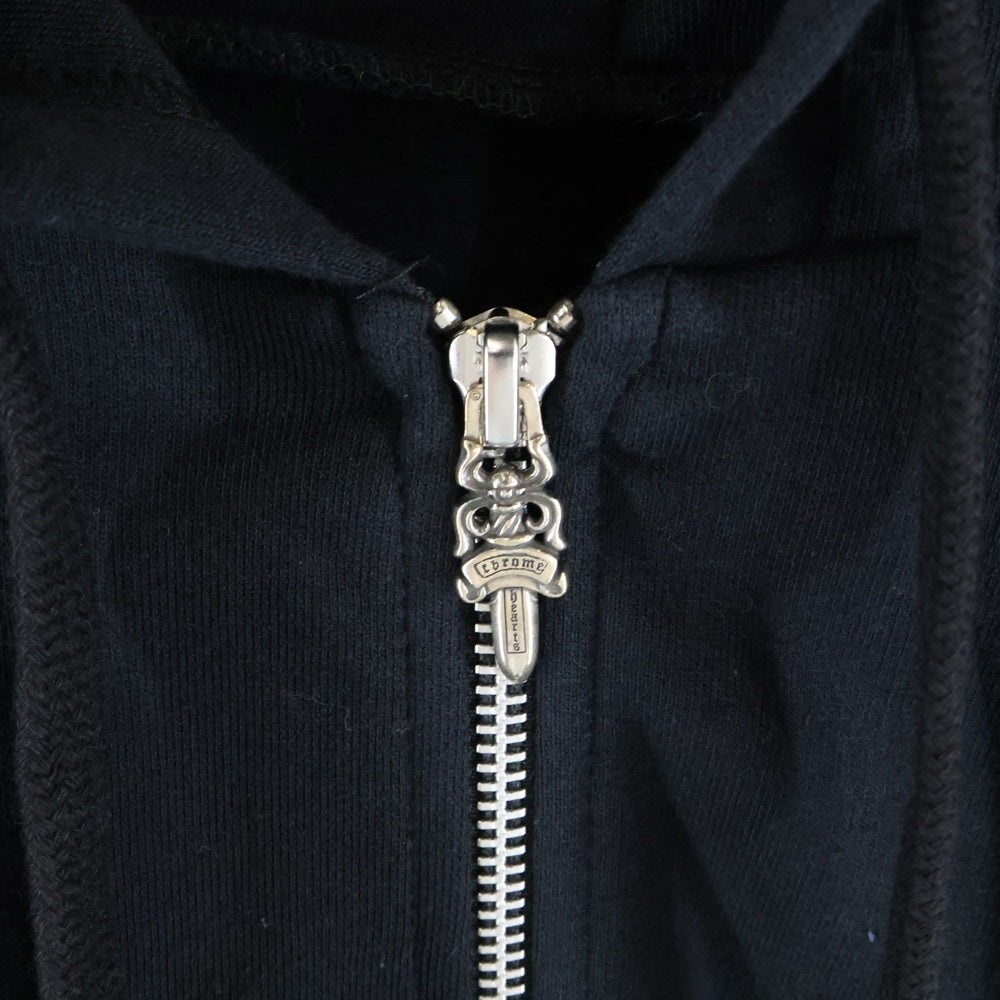 CHROME HEARTS(クロムハーツ) SWTSHRT HD ZIP アームロゴプリントジップアップパーカー
