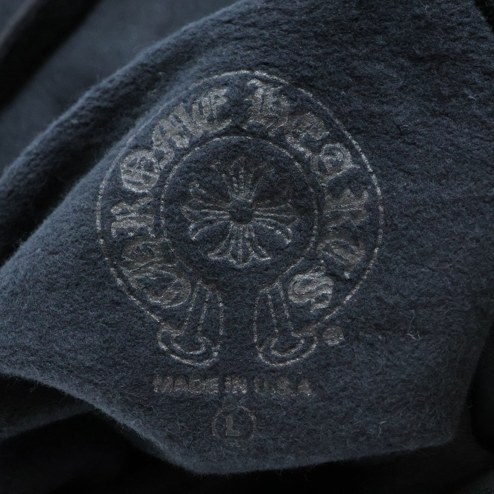 CHROME HEARTS(クロムハーツ) SWTSHRT HD ZIP アームロゴプリントジップアップパーカー