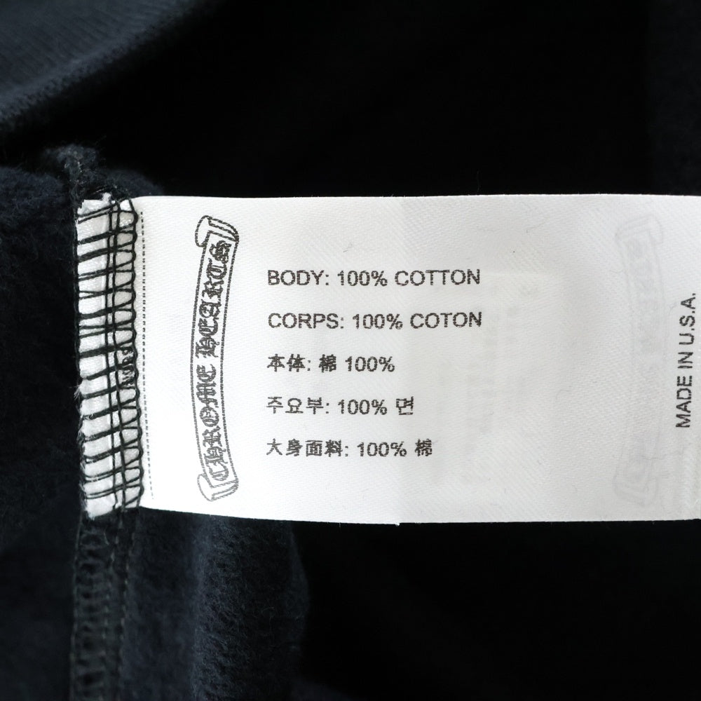 CHROME HEARTS(クロムハーツ) SWTSHRT HD ZIP アームロゴプリントジップアップパーカー