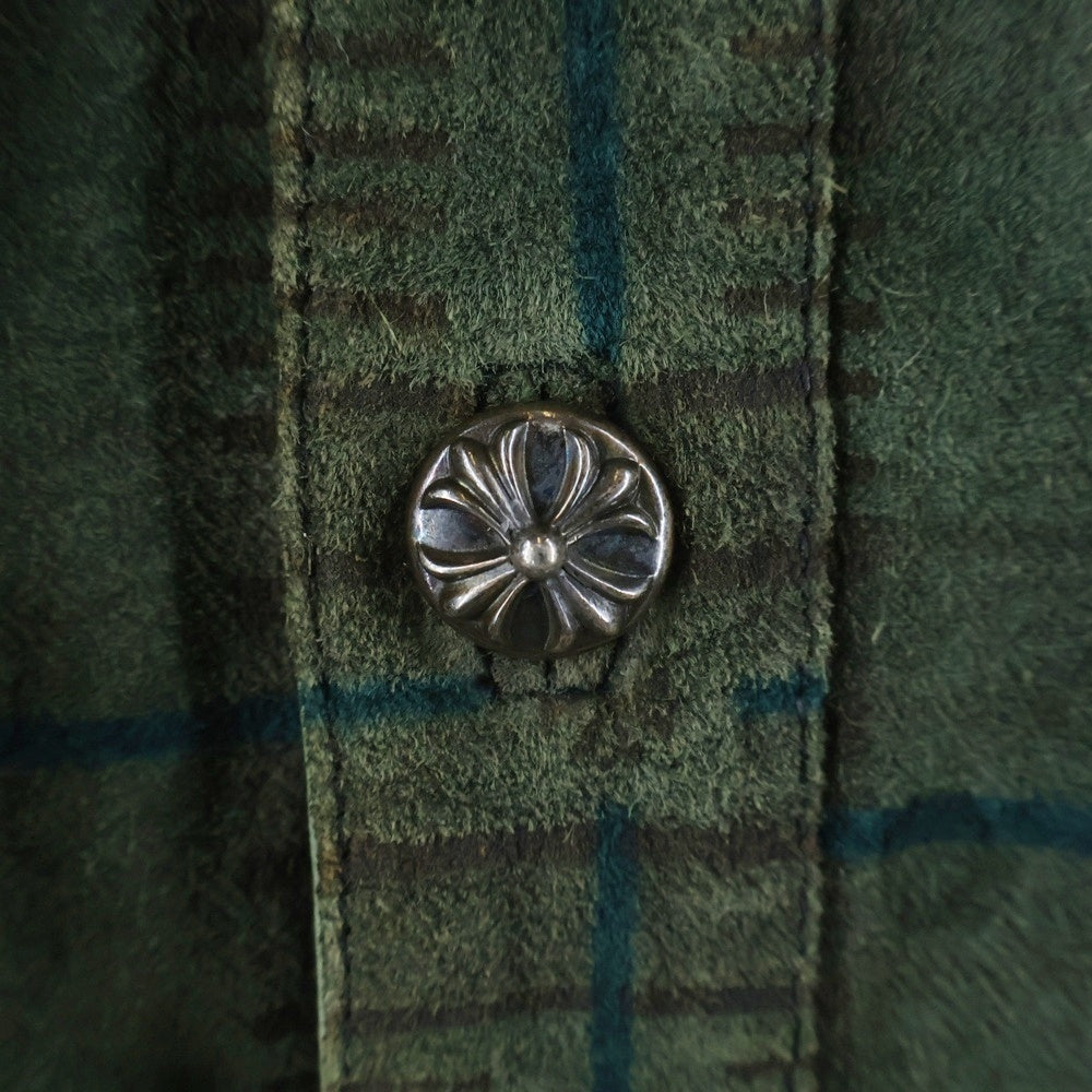 CHROME HEARTS(クロムハーツ) クロスボールボタンバックフレアニーチェック長袖シャツ