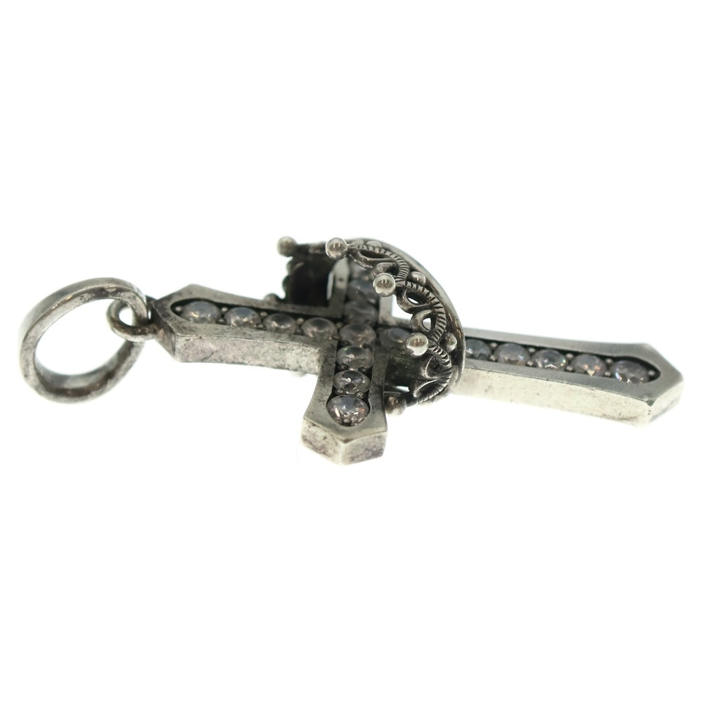 Justin Davis(ジャスティンデイヴィス) クロスクラウンネックレス シルバー