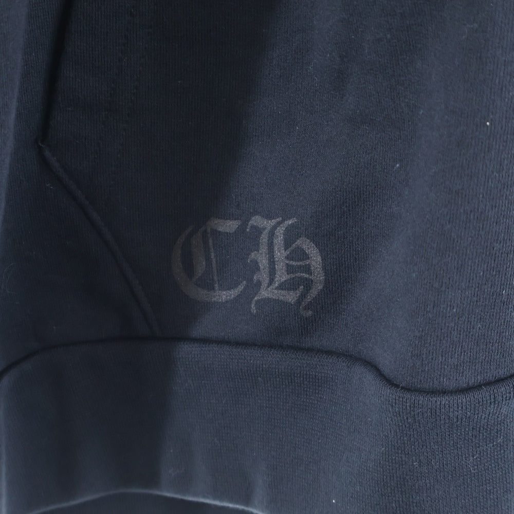 CHROME HEARTS(クロムハーツ) SWTSHRT HD ZIP アームロゴプリントジップアップパーカー