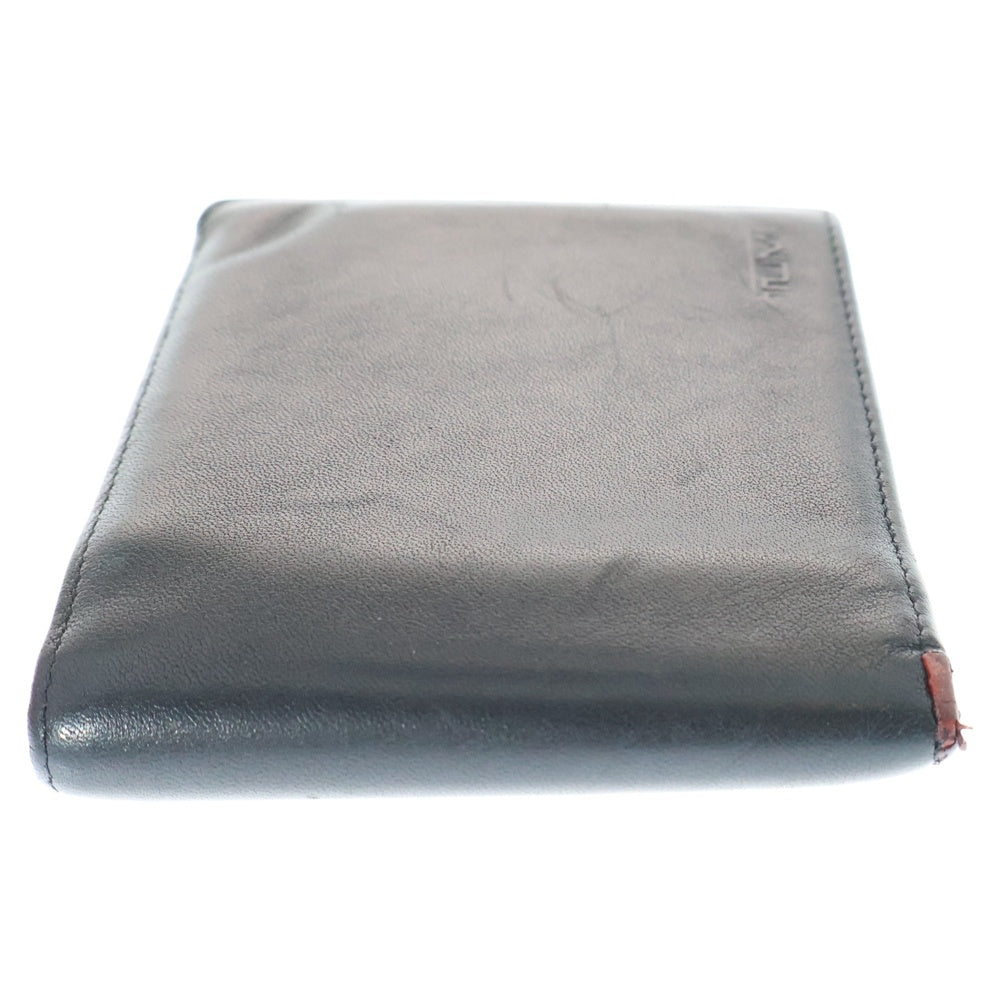 TUMI(トゥミ) 二つ折り財布 無地 レザー ブラック 04505