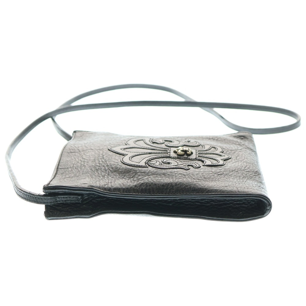 CHROME HEARTS(クロムハーツ) SQ PKT BS FLUER スクエアポケット BSフレアパッチレザーショルダーバッグ
