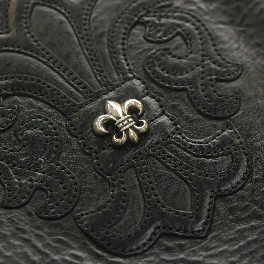 CHROME HEARTS(クロムハーツ) SQ PKT BS FLUER スクエアポケット BSフレアパッチレザーショルダーバッグ