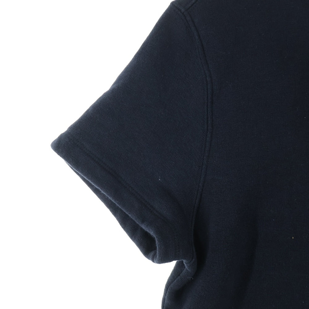 CHROME HEARTS(クロムハーツ) Y NOT Cemetery Cross Leather Patch Sweat Tee セメタリークロスパッチ 半袖スウェットTシャツ ブラック