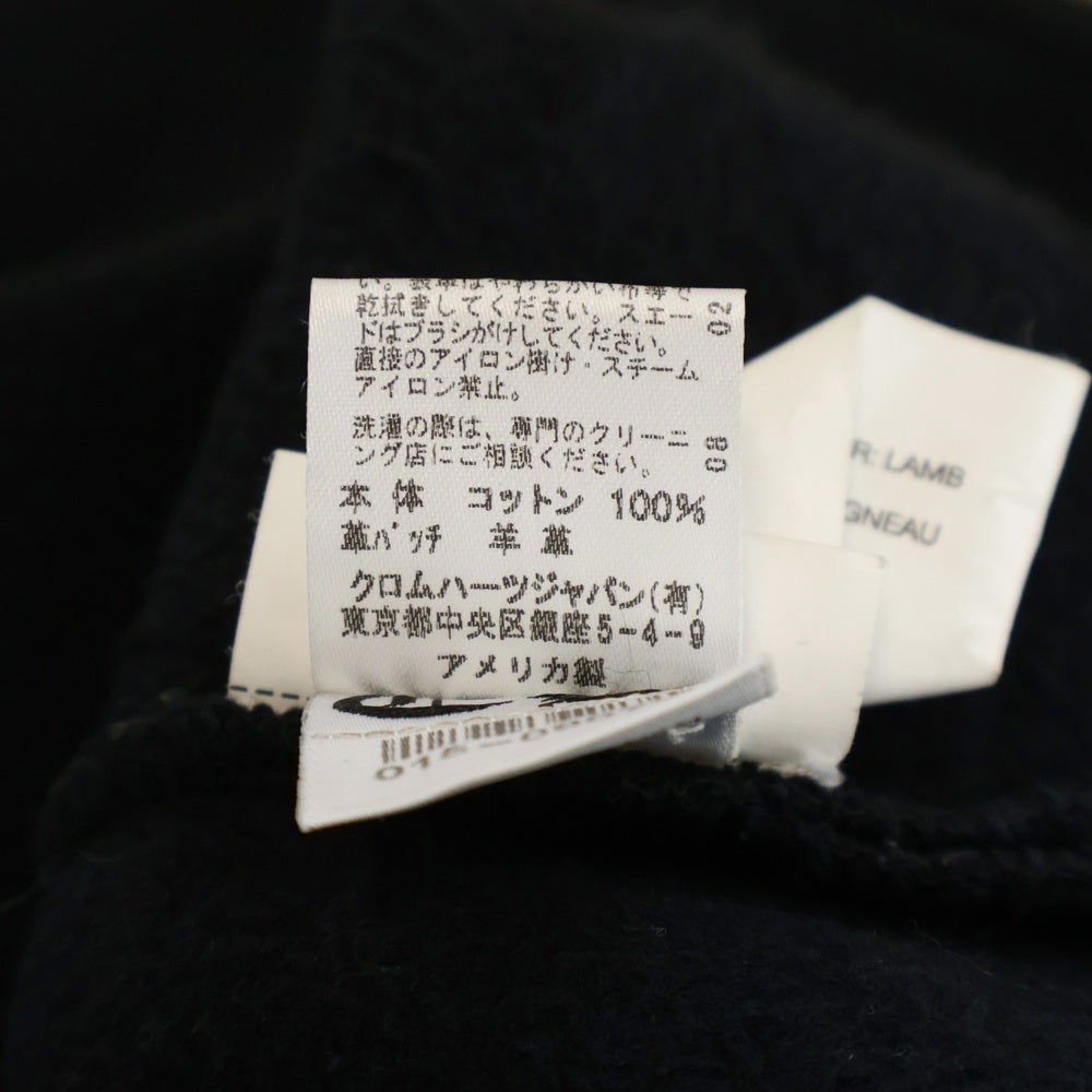 CHROME HEARTS(クロムハーツ) Y NOT Cemetery Cross Leather Patch Sweat Tee セメタリークロスパッチ 半袖スウェットTシャツ ブラック