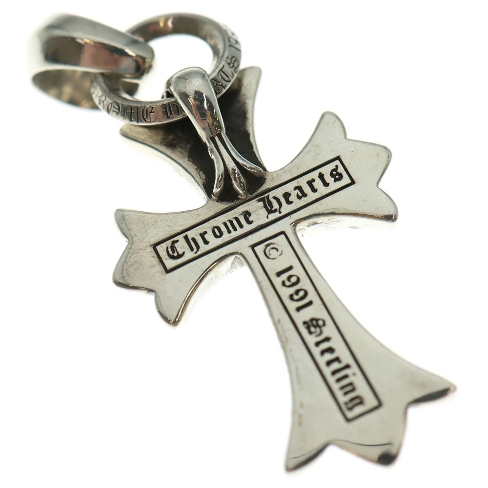 CHROME HEARTS(クロムハーツ) CH CRS SML W/BALE Wベイル スモールCHクロス ペンダントトップ シルバー BCA218