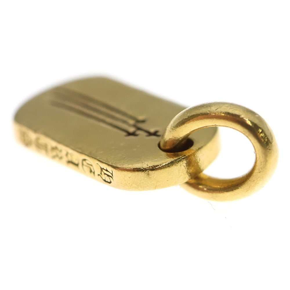 CHROME HEARTS(クロムハーツ) 22K DT TNY RS3 RS3クロスタイニードッグタグ ペンダントトップ ゴールド