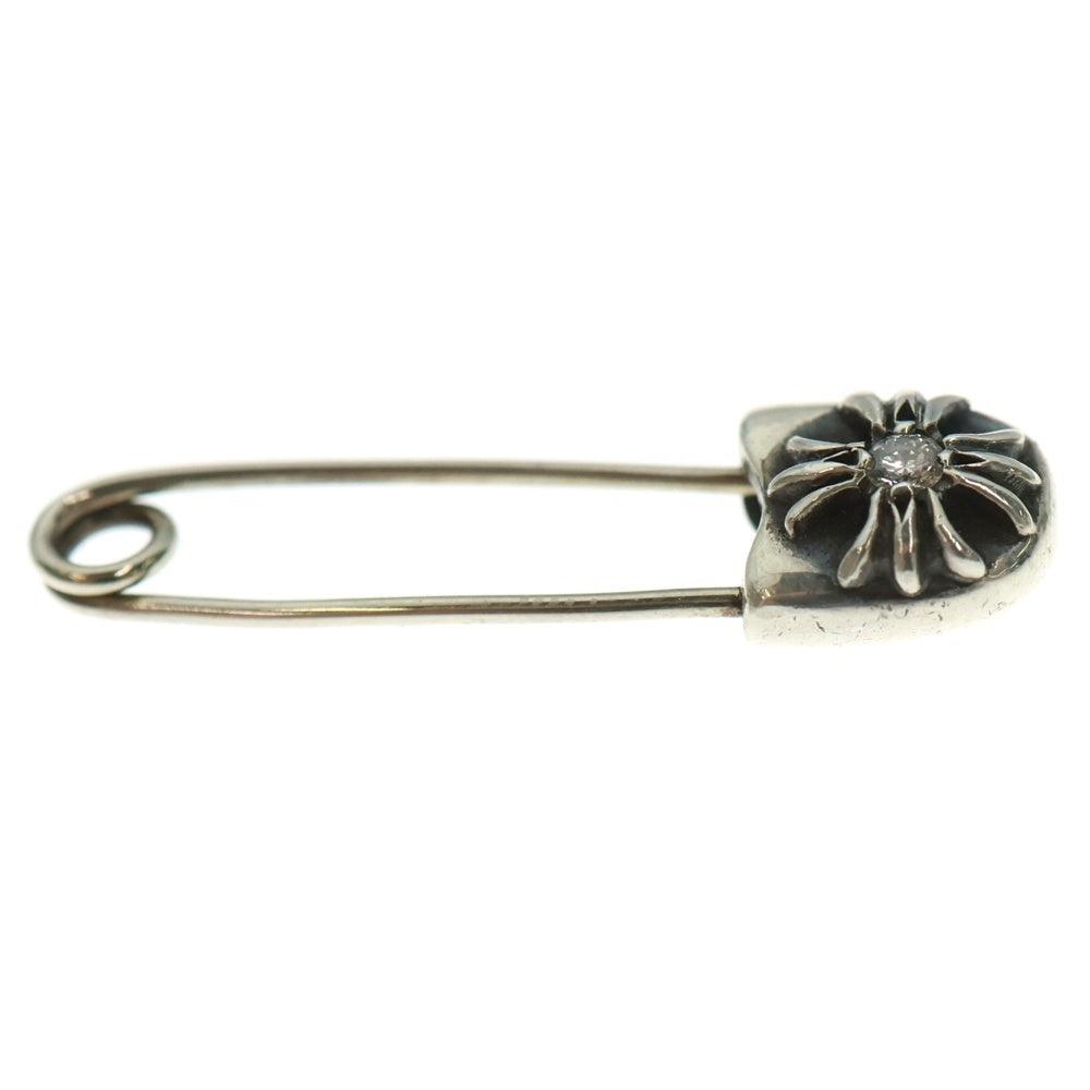 CHROME HEARTS(クロムハーツ) SAFETY PIN SM 1DIA スモールセーフティピン 1ダイヤ シルバーネックレストップ
