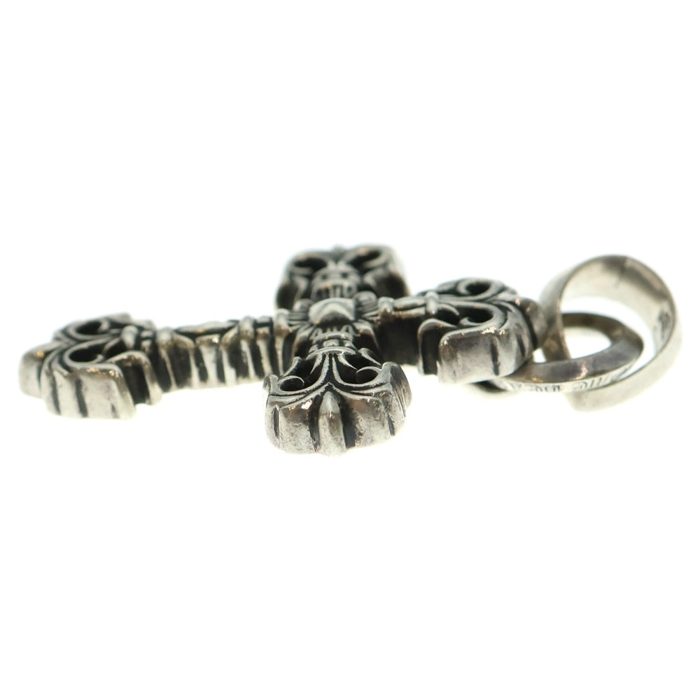 CHROME HEARTS(クロムハーツ) FILIG CROSS-XSM W BALE フィリグリークロスXSベイル wベイル ネックレストップ シルバー BCA262