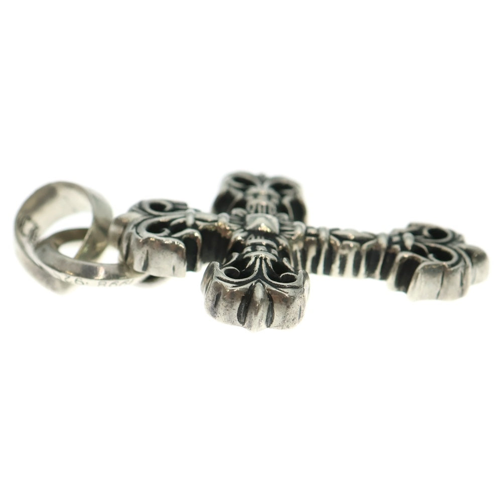 CHROME HEARTS(クロムハーツ) FILIG CROSS-XSM W BALE フィリグリークロスXSベイル wベイル ネックレストップ シルバー BCA262