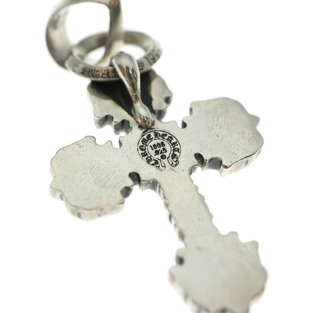 CHROME HEARTS(クロムハーツ) FILIG CROSS-XSM W BALE フィリグリークロスXSベイル wベイル ネックレストップ シルバー BCA262