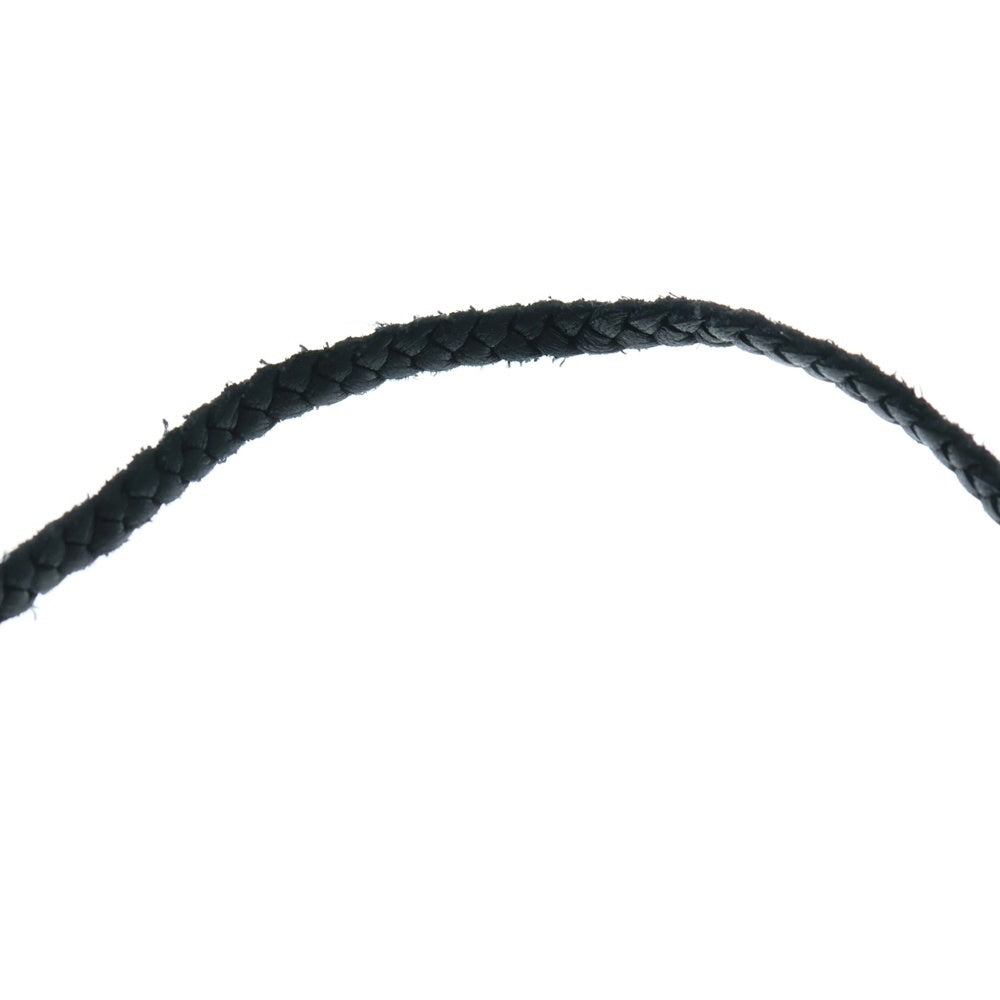 CHROME HEARTS(クロムハーツ) LEATHER BRAID スクロールレザーブレード シルバーネックレス