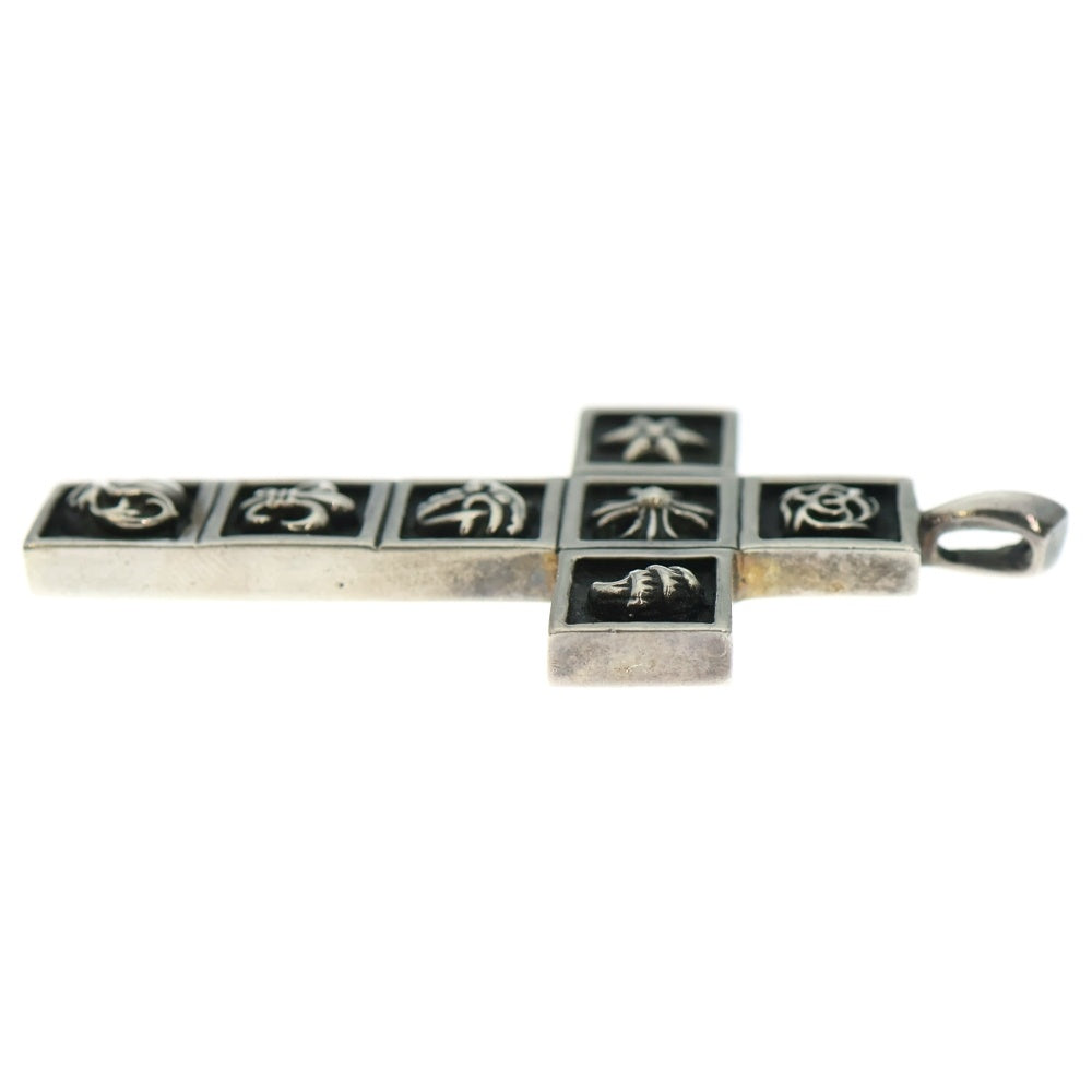 CHROME HEARTS(クロムハーツ) FRMD CRS マルチフレームドクロス ペンダント ネックレストップ シルバー