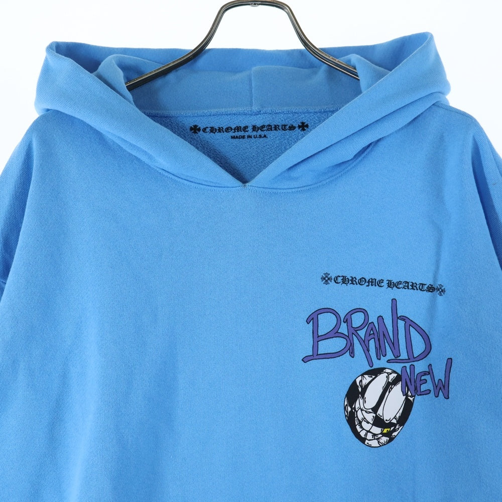CHROME HEARTS(クロムハーツ) ×MATTY BOY BRAIN NEW PULLOVER HOODIE マッティボーイ ブレインニュー プリントフーディー プルオーバーパーカー ブルー