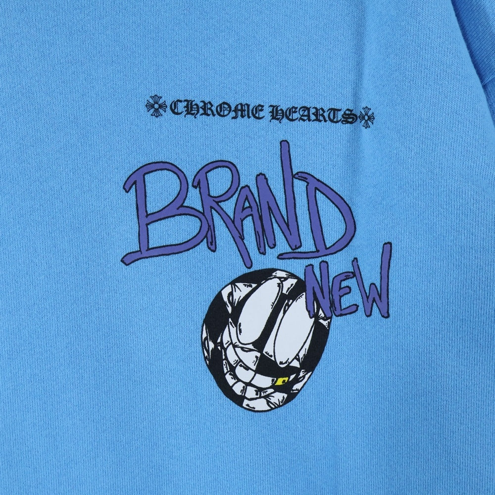 CHROME HEARTS(クロムハーツ) ×MATTY BOY BRAIN NEW PULLOVER HOODIE マッティボーイ ブレインニュー プリントフーディー プルオーバーパーカー ブルー