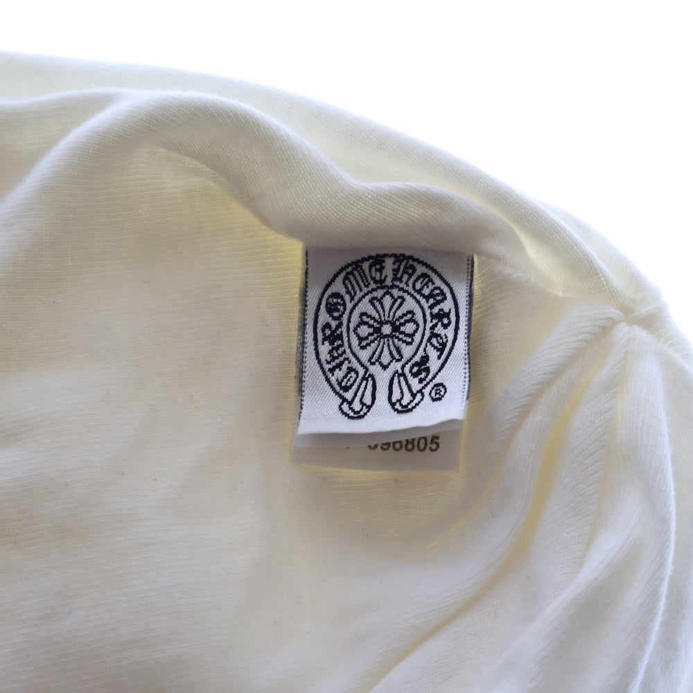 CHROME HEARTS(クロムハーツ) THERMAL BEANIE ダガー刺繍サーマルニット帽子 ホワイト