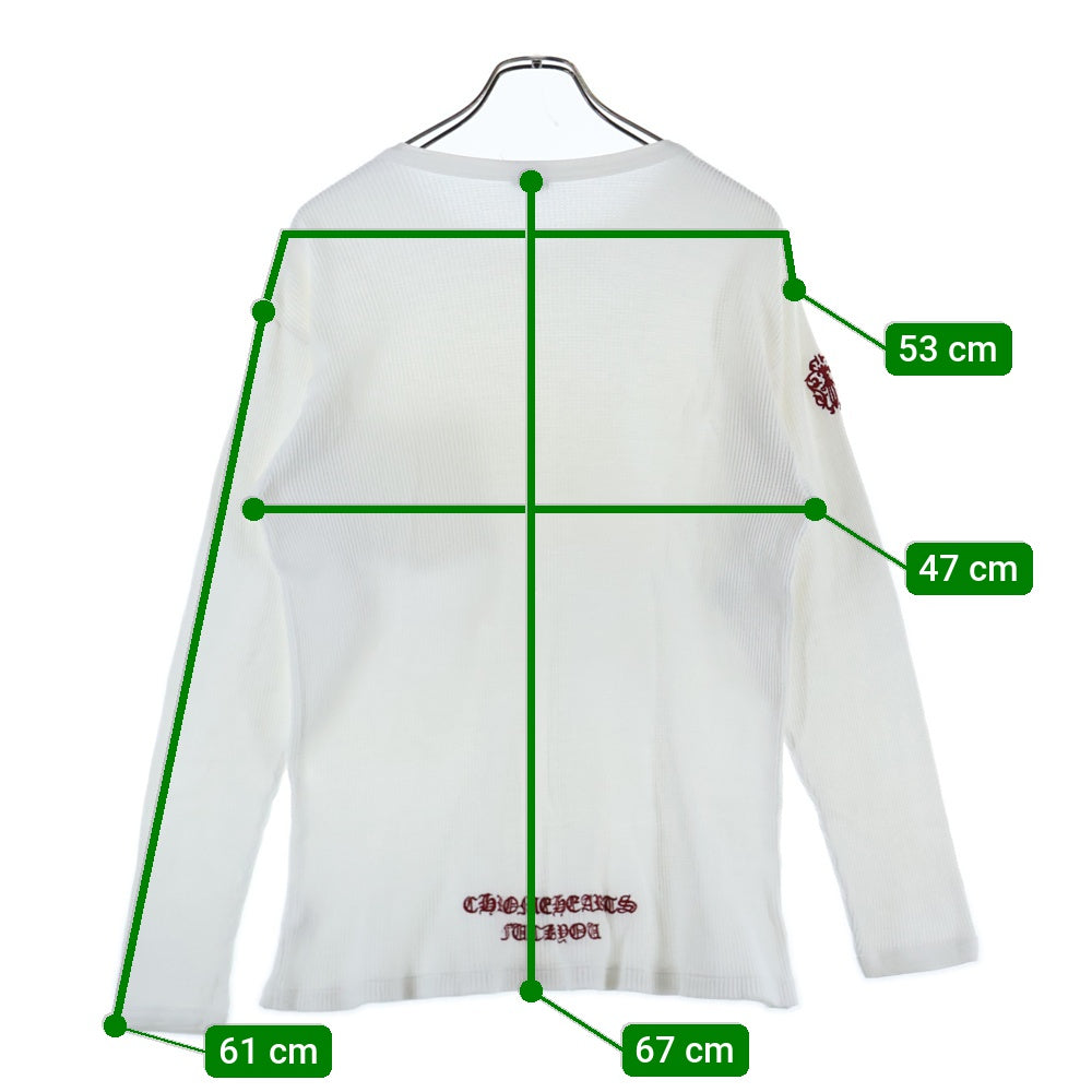 CHROME HEARTS(クロムハーツ) OLD Dagger Thermal L/S Tee ダガーサーマル長袖Tシャツ ホワイト