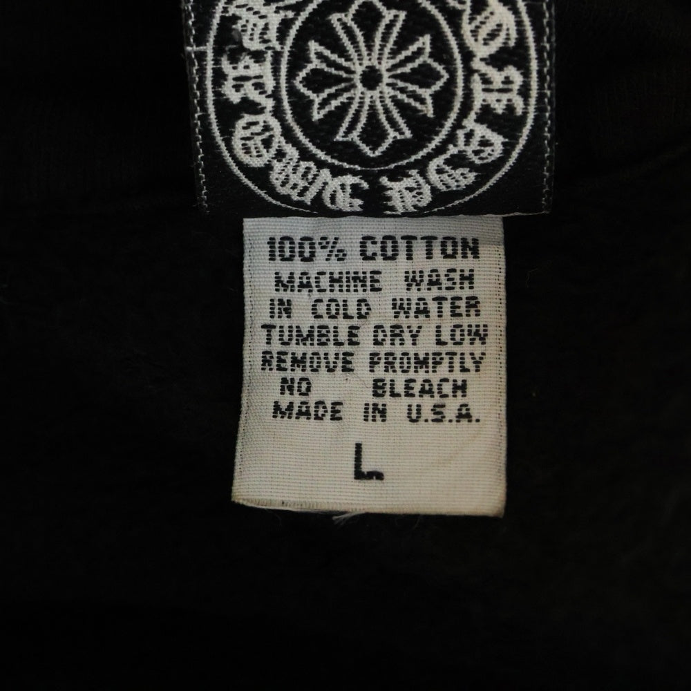 CHROME HEARTS(クロムハーツ) ×KYOSUKE HIMURO Arch Logo Zip Up Hoodie 氷室 京介 アーチロゴ ジップアップフーディ ブラック