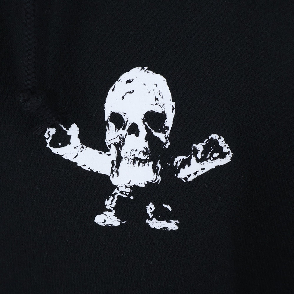 CHROME HEARTS(クロムハーツ) FOTI バック ハリスティータープリント 裏地サーマル ジップパーカー ブラック