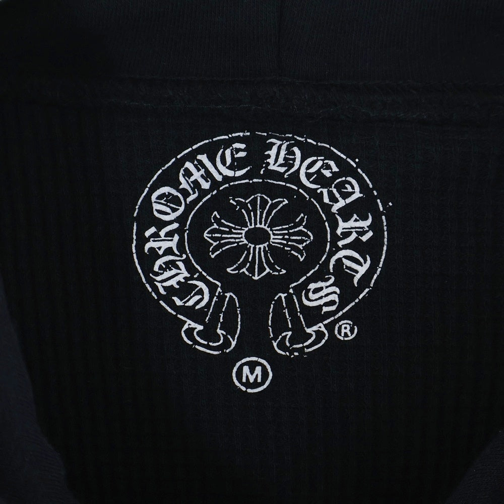 CHROME HEARTS(クロムハーツ) FOTI バック ハリスティータープリント 裏地サーマル ジップパーカー ブラック