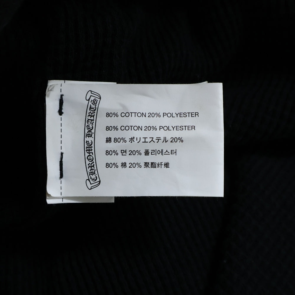 CHROME HEARTS(クロムハーツ) FOTI バック ハリスティータープリント 裏地サーマル ジップパーカー ブラック
