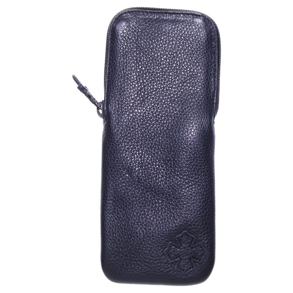 CHROME HEARTS(クロムハーツ) CASE ダガージップ アイウェアケース レザー眼鏡ケース ブラック