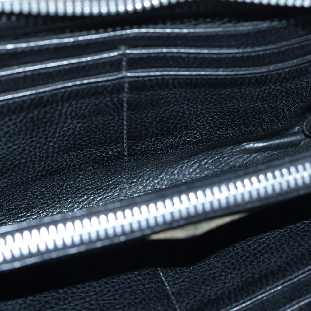 CHROME HEARTS(クロムハーツ) REC F ZIP QUILTED セメタリークロスキルティングレザーウォレット財布