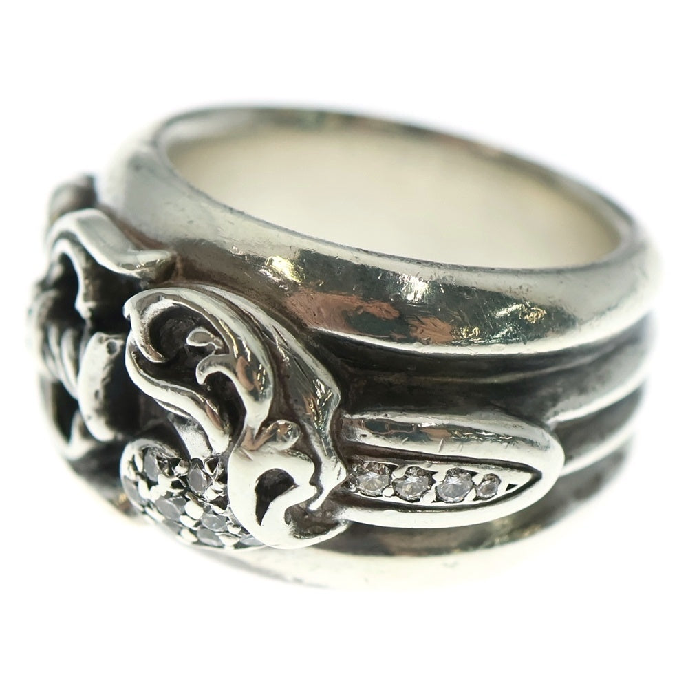 CHROME HEARTS(クロムハーツ) DAGGER HEART P/D ダガーハートリング パヴェダイヤ シルバー