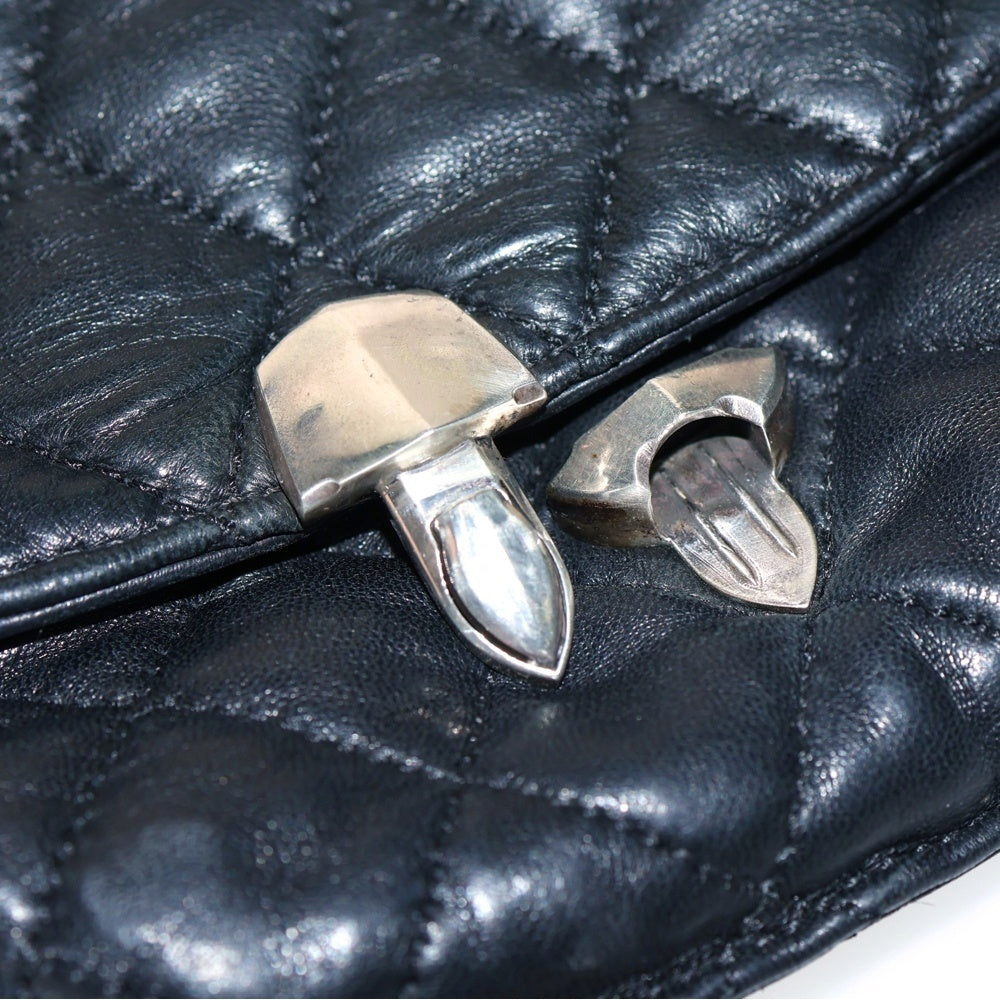 CHROME HEARTS(クロムハーツ) キルティング フレアニーバックル ショルダーバッグ