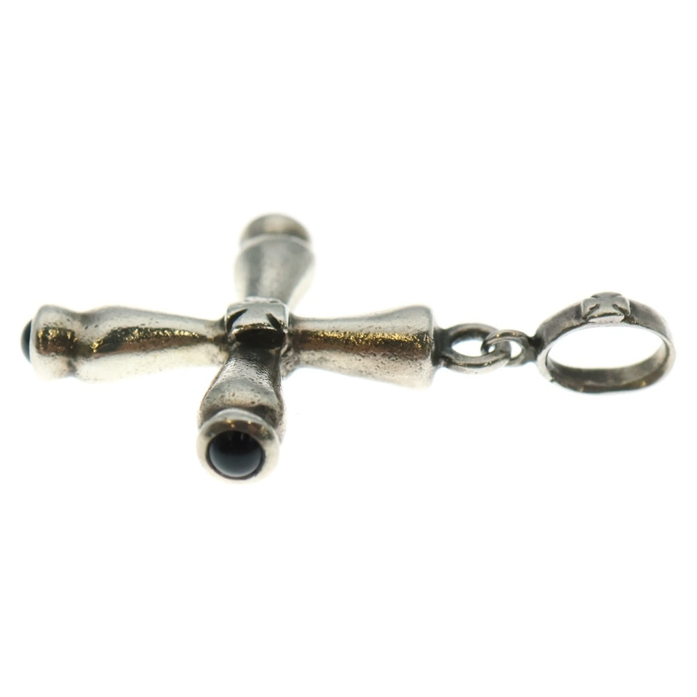 Loree Rodkin(ローリーロドキン) チューブクロスペンダント シルバー925 SV925 オニキス