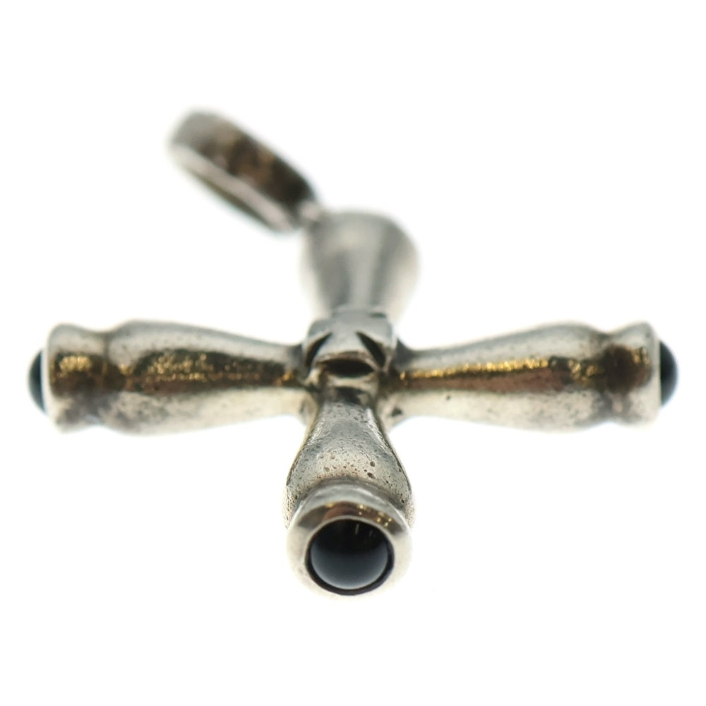 Loree Rodkin(ローリーロドキン) チューブクロスペンダント シルバー925 SV925 オニキス