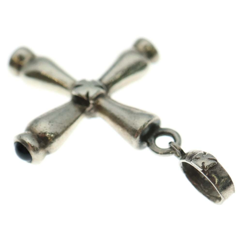 Loree Rodkin(ローリーロドキン) チューブクロスペンダント シルバー925 SV925 オニキス