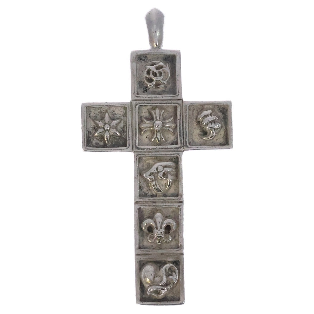 CHROME HEARTS(クロムハーツ) FRMD CRS マルチフレームドクロス ペンダント シルバーネックレストップ
