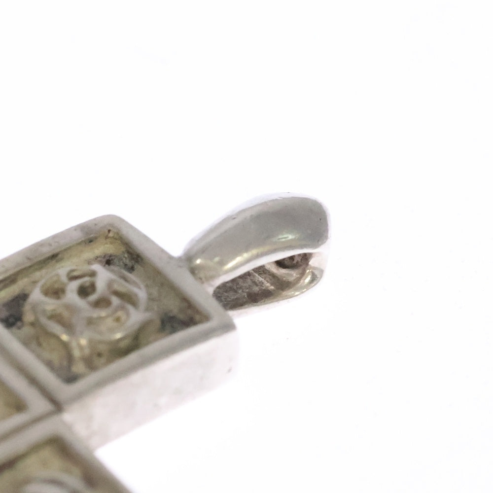 CHROME HEARTS(クロムハーツ) FRMD CRS マルチフレームドクロス ペンダント シルバーネックレストップ