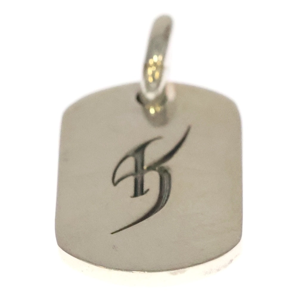 CHROME HEARTS(クロムハーツ) ×氷室京介 ドッグタグ イニシャルシルバーネックレストップ